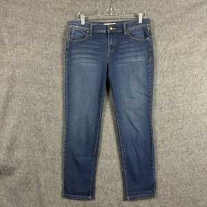 Free People Jeans Womens 29 Blue Medium Wash Mid Rise Skinny Stretch Denim Pants